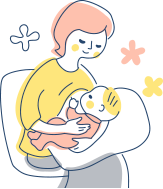 お母さんと赤ちゃん